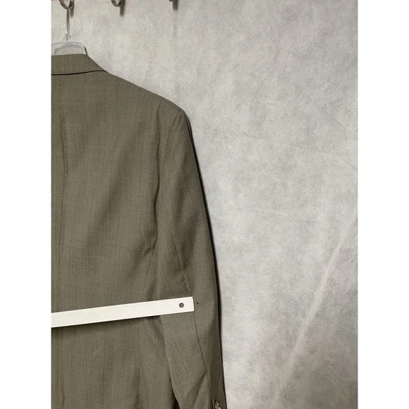 Oscar De Le Renta Suit Men 44L Double Breasted Plaid Flannel Wool 38X33 P Luxury - Picture 6 of 15